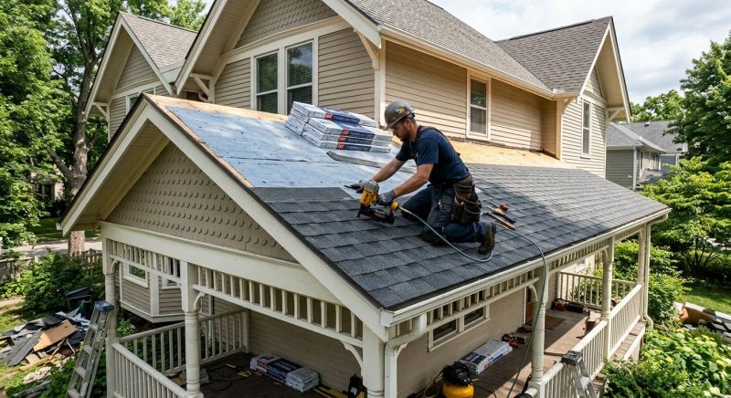 A Frame Roof Installation in Manchester, NH